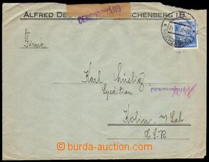 88375 - 1938 Maxa A14, dopis vyfr. zn. Hindenburg 20Pf s perfinem A.