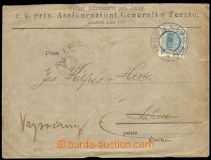 88378 - 1899 Maxa A22, letter with Franz Joseph 3 Kreuzer with perfi