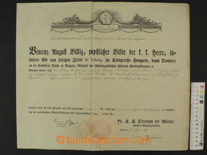 88441 - 1832 DEATH CERTIFICATE  printed matter, in head gravure, dec