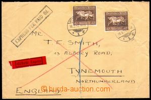 88500 - 1937 Ex-dopis adresovaný do Velké Británie, vyfr. zn. Mi.