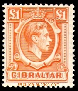 88574 - 1938 Mi.117, Král Jiří VI. 1£ oranžová, koncová h