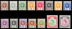 88584 - 1954 Mi.117-131, Královna Alžběta II., kompletní série,