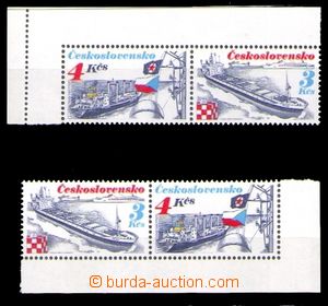 88663 - 1989 Pof.St2888 + 2889, Pof.St2889 + 2888, Čsl. námořní 