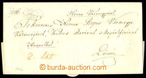 88697 - 1846 PŘEDZNÁMKOVÉ OBDOBÍ  dopis z města EGER do Levoče