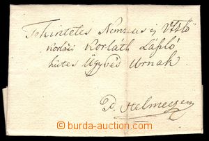 88700 - 1836 PRE-PHILATELY  folded letter from town MUNKÁCS, on rev
