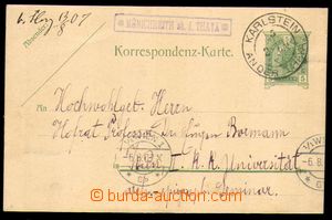 88745 - 1907 postal-agency MÜNCHREITH ob. d. THAYA and CDS KARLSTEI