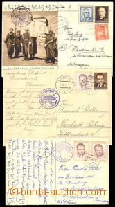 88926 - 1948-49 CENSORSHIP  2x PC and 1x postcard sent to US Zony in