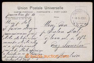 89694 - 1917 TURKEY  postcard from Hebronu to Prague sent as FP with