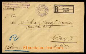 89759 - 1918 K.u.K. ETAPPENPOSTAMT BELGRAD/ 30.VI.18,R-dopis do Prah