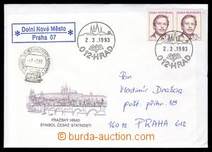 89822 - 1993 poštovna DOLNÍ NOVÉ MĚSTO (Praha 07), fialové rám