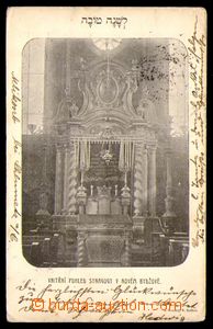 89902 - 1905 NOVÝ BYDŽOV - vnitřek synagogy, čb, DA, použité, 