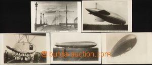 89946 - 19?? comp. 5 pcs of photo postcard with views Zeppelin Graf 