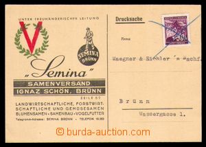 89949 - 1941 JUDAIKA firemní lístek s reklamou, židovský závod 