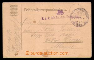 89959 - 1917? lístek FP zaslaný do Džuri - Albánie, odesláno uh