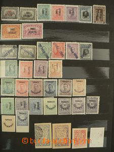 90122 - 1913-20 THRACE  collection of stamps on stock-sheet, missing