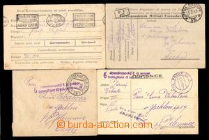 90204 - 1919 ITALY  comp. 4 pcs of documents from one Czechosl. orig