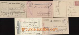 90575 - 1919 POLICE STATION TOCHLOVICE  comp. 5 pcs of correspondenc