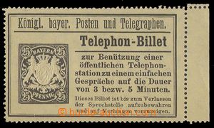 90597 - 1894 telefonní celina, Mi.TB20, kat. 150€, s pravým okra