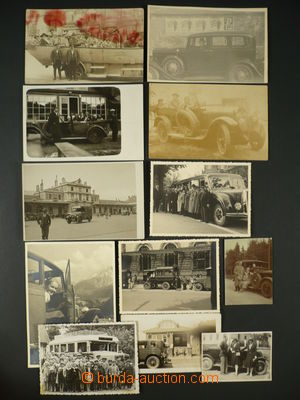 90625 - 1910-40 sestava 6ks pohlednic, 2x prošlá, k tomu 6ks fotog