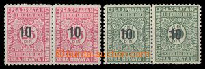 90709 - 1928 Mi.62 I/II and Mi.63 I/II, Postage due stmp stamp. 10/2