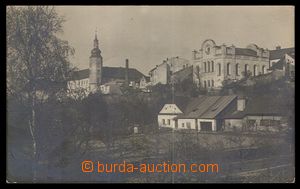 90819 - 1927 HRANICE NA MORAVĚ - čb fotopohlednice se synagogou, p
