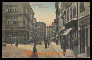90831 - 1910 OLOMOUC - Eliščina třída (obchody, lidé), kolorova