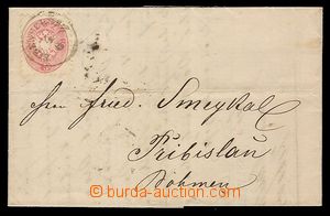 91157 - 1864 skládaný dopis vyfr. zn. Mi.26, DR EIBENSCHITZ/ 4.6. 