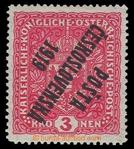91299 -  Pof.49 II. Pp, Znak 3K světle červená, žilkovaný papí
