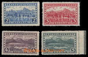91301 - 1926 Pof.225-228, Prague Tatras, complete set of, various wm