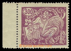 91302 -  Pof.175A, 300h fialová, II. typ, krajový kus, svěží, z