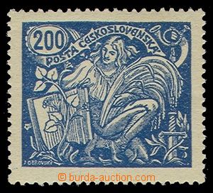 91303 -  Pof.174B, 200h blue, type II., mint never hinged, exp. by M