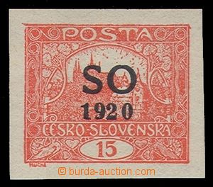 91306 -  SO5, 15h bricky red, very wide margins, mint never hinged, 