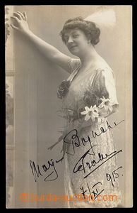 91327 - 1915 BOGUCKÁ Marja (1883–1957), opera singer, signed post