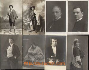 91337 - 1910-25 UMĚLCI  sestava 8ks pohlednic, DEYL Rudolf, JENÍK 