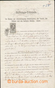 91501 - 1876-78 AUSTRIA-HUNGARY  comp. 2 pcs of nadačních document