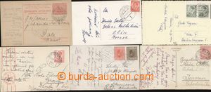 91564 - 1932-40 YUGOSLAVIA  comp. 6 pcs of entires with railway pmk,