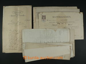91668 - 1870-1900 OSOBNÍ DOKUMENTY  sestava dokumentů, lékařský