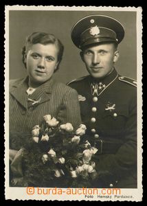 91696 - 1940 Vládní vojsko ČaM, voják v uniformě, svatební fot