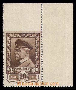 91835 - 1945 Pof.383, Moskevské vydání 20h, pravý horní rohový