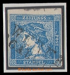 91902 - 1851 Mi.6, blue Mercure, type IIIb, wide margins, written ex