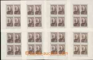 91923 - 1957 Pof.PL930, Comenius, set of all 8 plates, light by penc