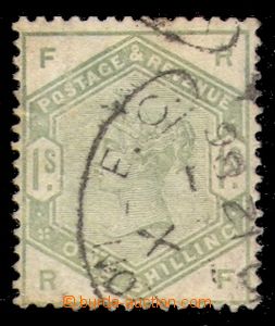 92255 - 1884 Mi.81, 1Sh, v rozích písmena F-R/R-F, fragment DR LON
