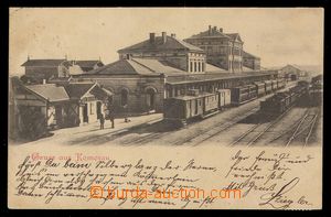 92282 - 1899 CHOMUTOV (Komotau) - nádraží, vlaky, lidé, DA, pro