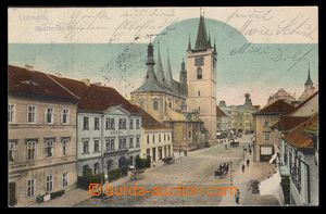 92285 - 1902 LITOMĚŘICE (Leitmeritz) - část náměstí, pohled k