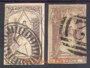 92307 - 1852-53 Mi.4, Královna Viktorie, hodnota 2p tmavě fialová