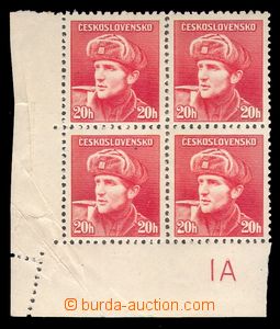 92488 - 1945 Pof.389, Londýnské vydání 20h, levý dolní rohový