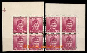 92642 - 1945 Pof.396, Londýnské vydání 1,50Kč, levý + pravý h