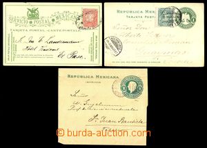 92937 - 1898-1900 comp. 3 pcs of p.stat, newspaper wrapper and 2x PC