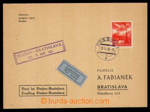 92971 - 1943 1. let Prešov–Bratislava, DR PREŠOV 18.V.43, příc