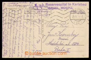 93058 - 1915 K.u.K. RESERVESPITAL IN KARLSBAD/ ISRAEL. HOSPIZ  2-ř